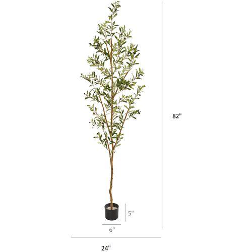 82" Olive Artificial Tree 8 82" Olive Artificial Tree