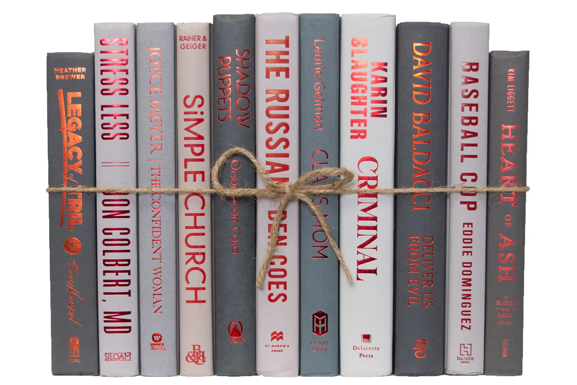 1-Foot Modern Book Bundle, Granite/Red 1 1-Foot Modern Book Bundle, Granite/Red