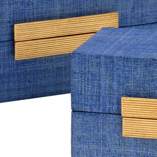 S/2 Raffia Boxes 2 S/2 Raffia Boxes
