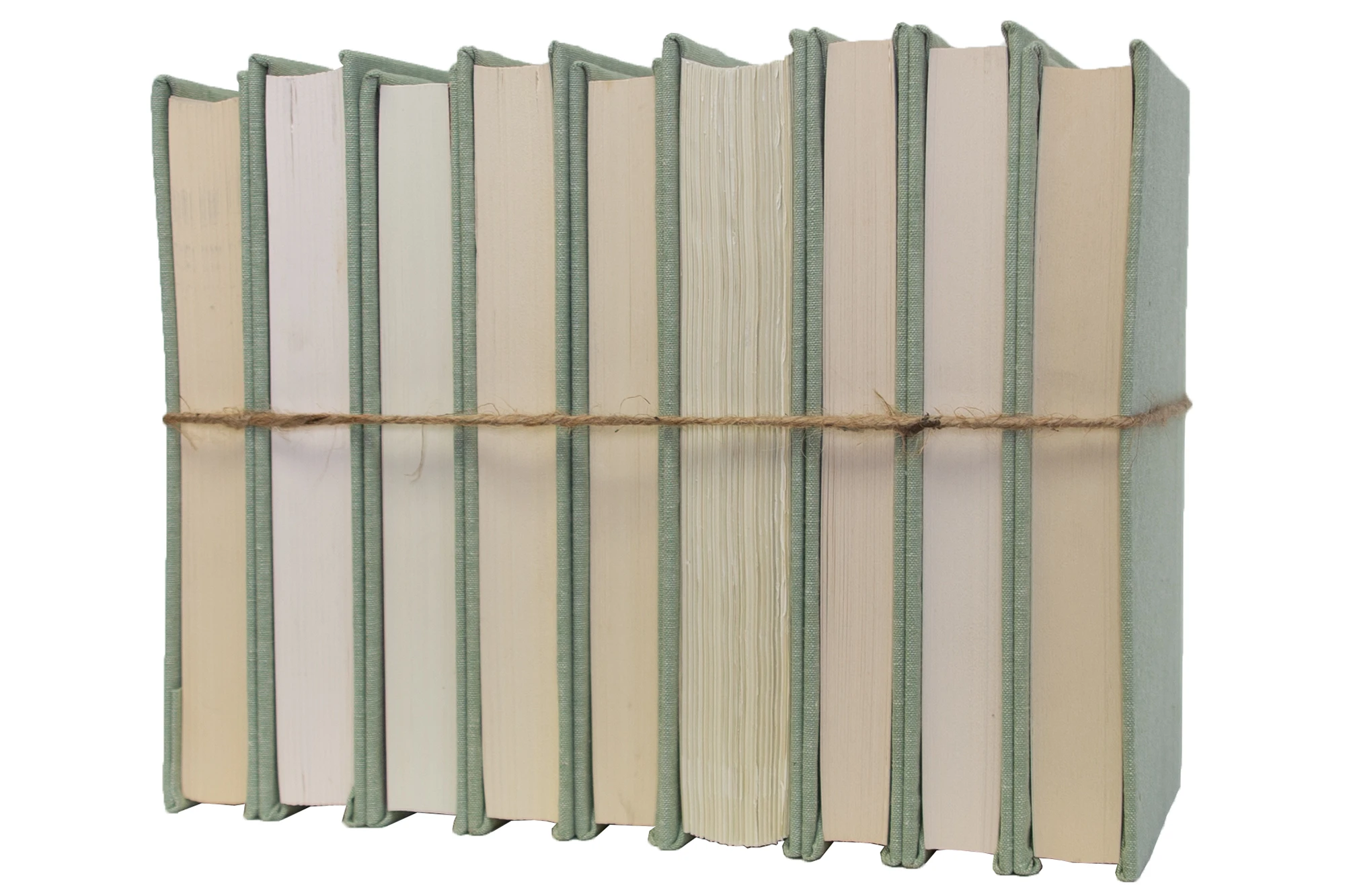 1-Foot Modern Linen Book Bundle, Sage 3 1-Foot Modern Linen Book Bundle, Sage