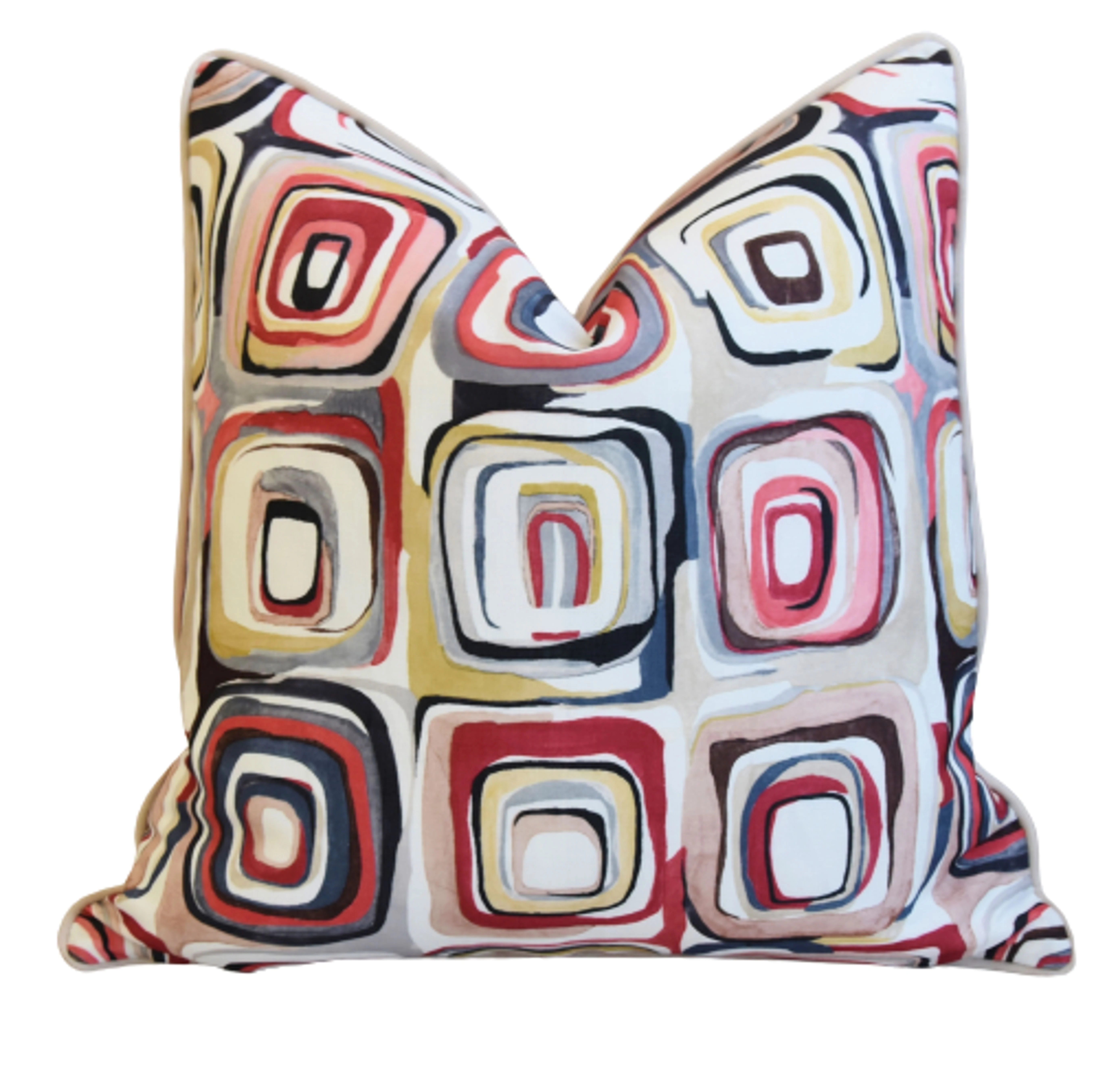 Contemporary Geometric Pillows, S/2 3 Contemporary Geometric Pillows, S/2