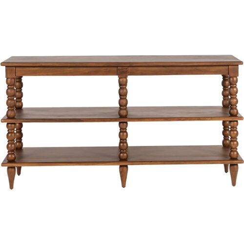 Thalyn Spindle Wide Bookcase/Console Table 3 Thalyn Spindle Wide Bookcase/Console Table