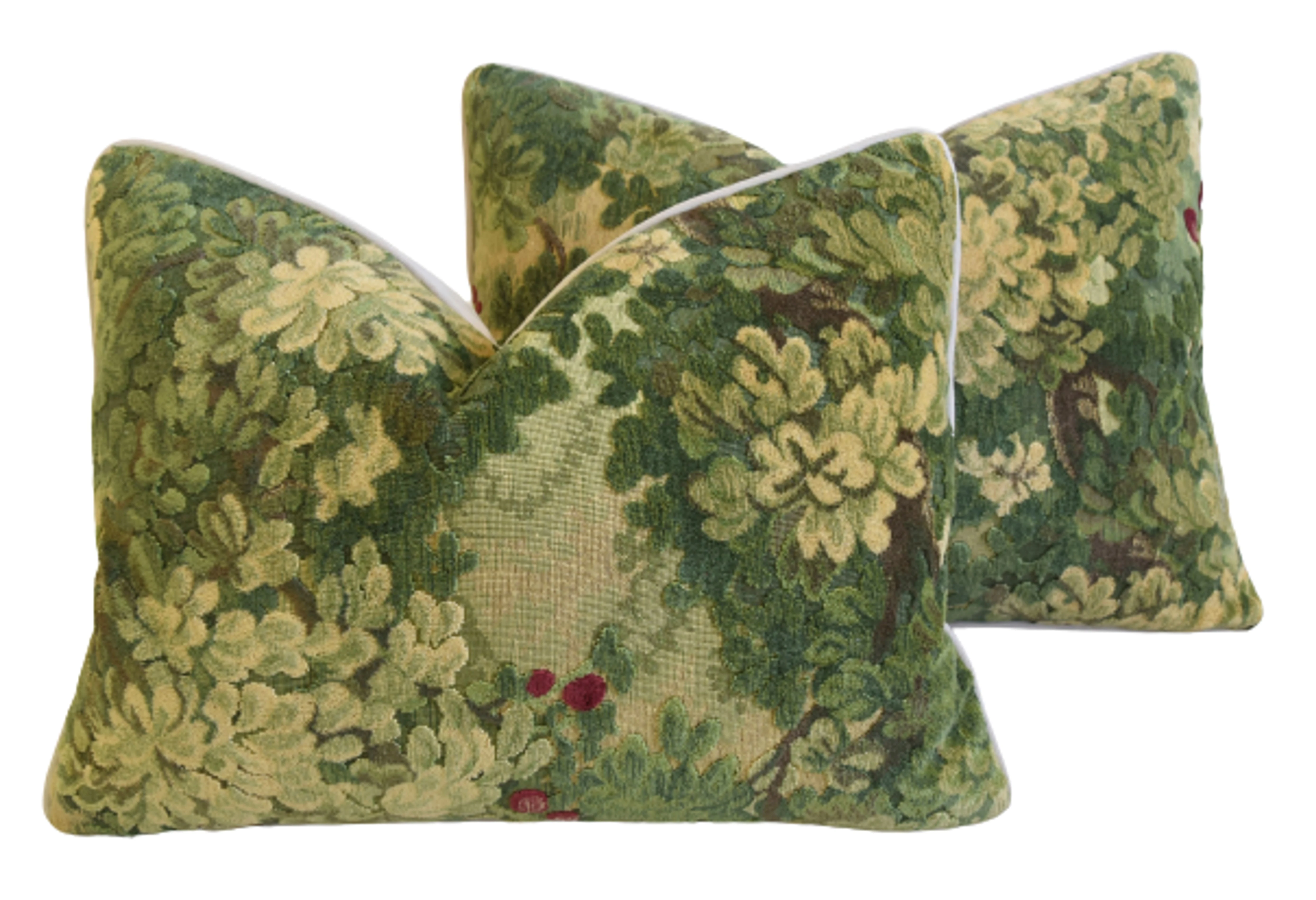 Scalamandr?? Velvet Marly Pillows, Pair 2 Scalamandr?? Velvet Marly Pillows, Pair