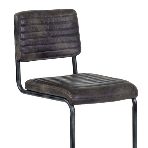 Dylan S/2 Leather Barstools, Ebony 2 Dylan S/2 Leather Barstools, Ebony