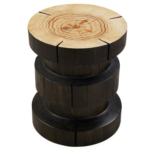 Monique End Table, Black Pine 2 Monique End Table, Black Pine
