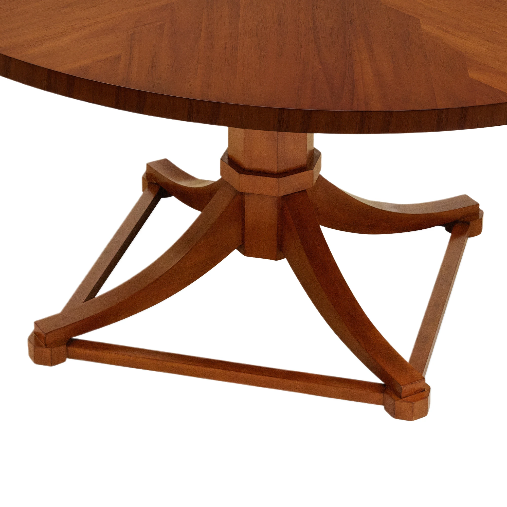 Tedrick Acacia Round Dining Table, Brown 3 Tedrick Acacia Round Dining Table, Brown