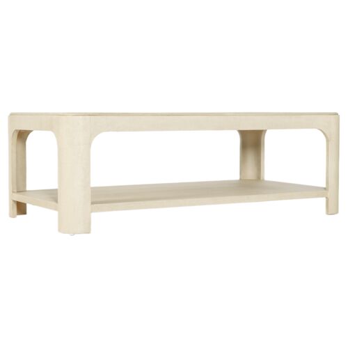 Archives Raffia Rectangular Cocktail Table, Flax 1 Archives Raffia Rectangular Cocktail Table, Flax